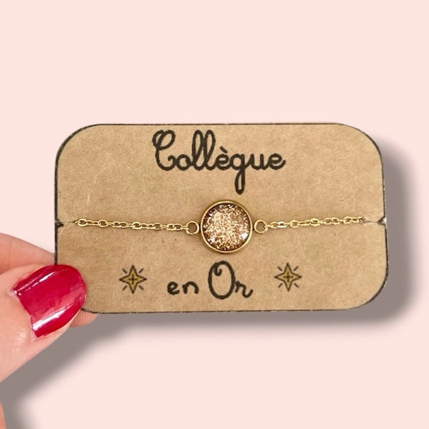 Bracelet "collègue en or"