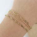 Lot 3 bracelets minimalistes acier - By Hélène