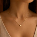 Collier coeur doré