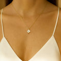 Collier trèfle en nacre