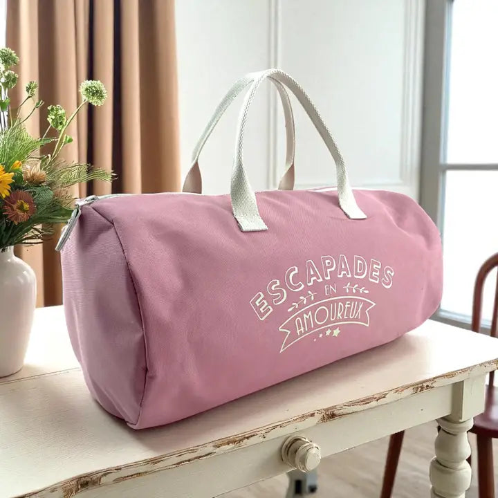 Sac polochon porté épaule escapade - By Hélène
