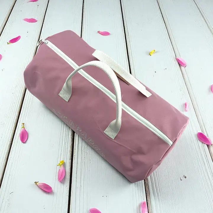 Sac polochon voyage romantique vue de dessus - By Hélène