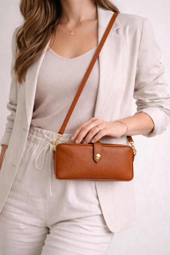Sac pochette cuir