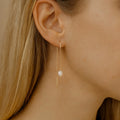 Boucles d'oreilles pendantes perles