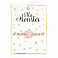 Bracelet perles avec breloque fleur pour fille – By Hélène