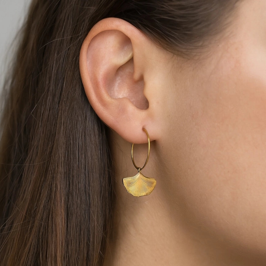 Boucles d'oreilles créoles dorées