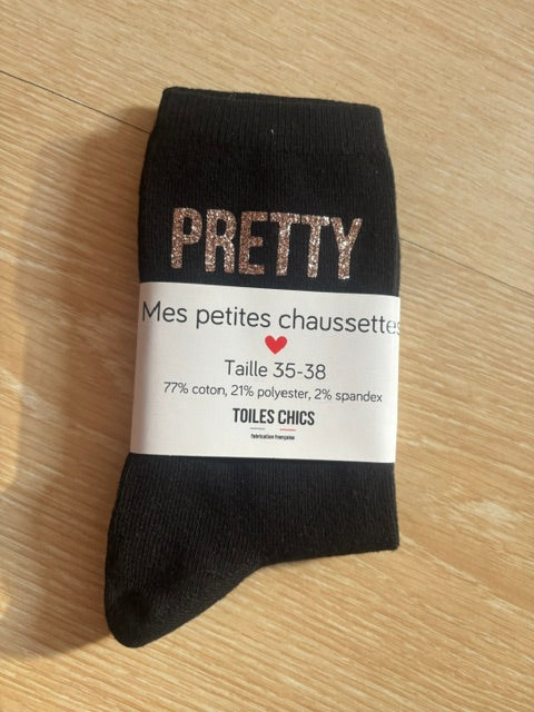 Chaussettes "mots"