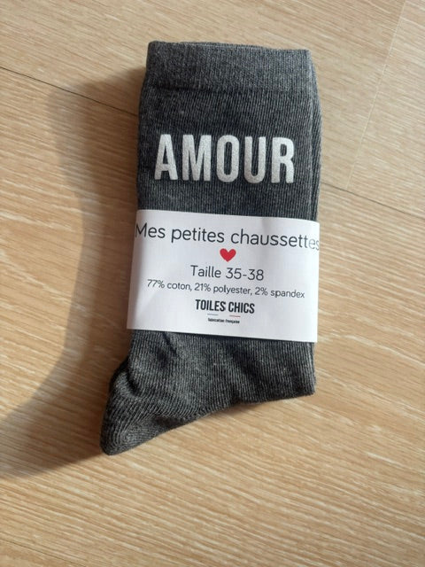 Chaussettes "mots"