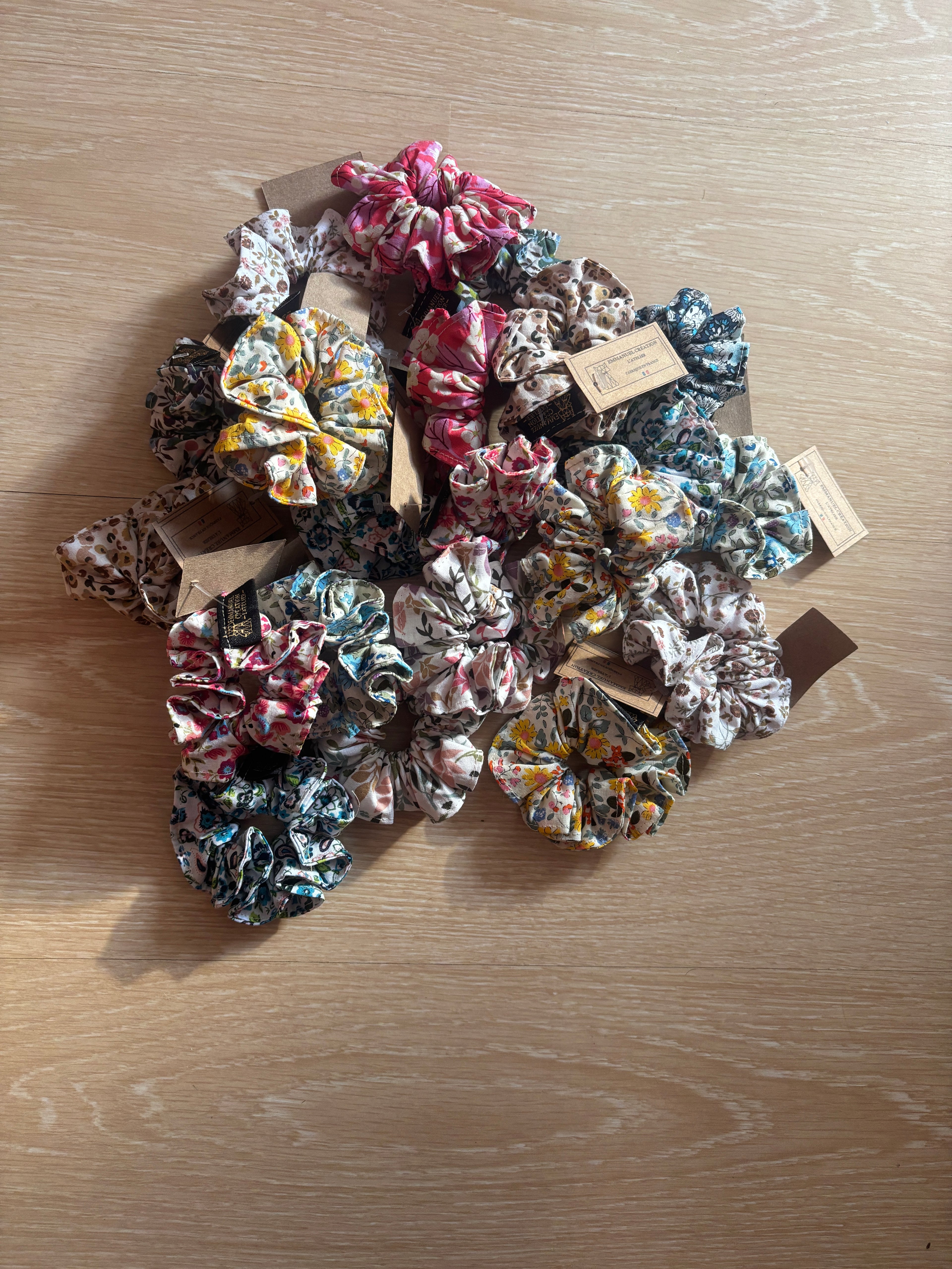 Chouchous assortis motifs "liberty"