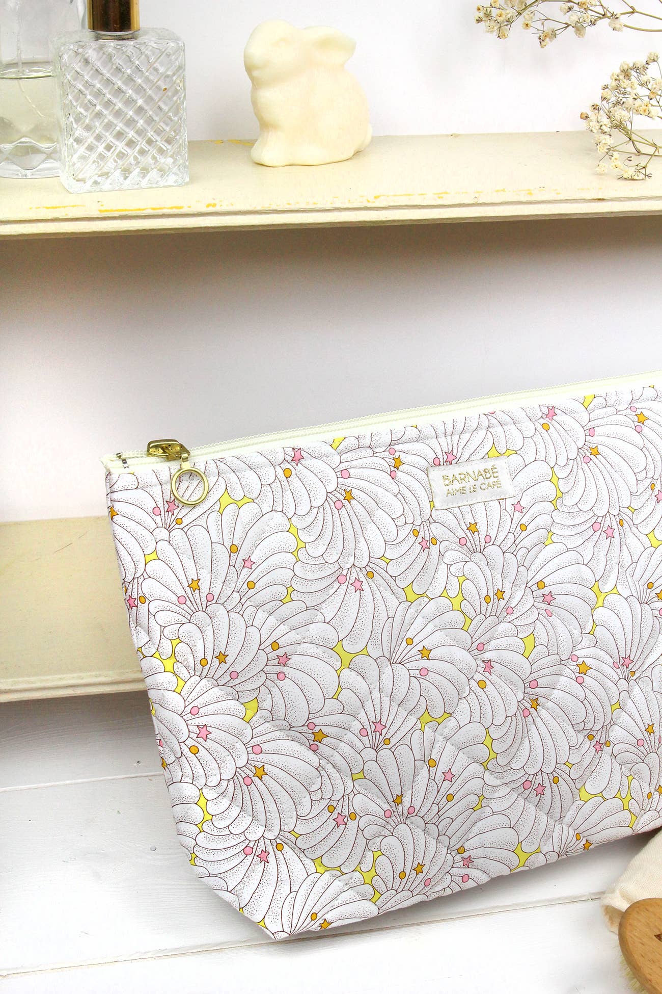 Trousse toilette Liberty vue ouverte - By Hélène