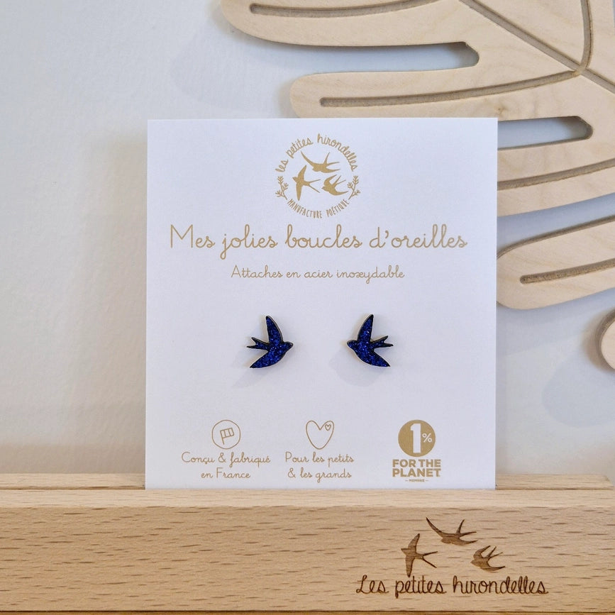 Boucles d'oreilles en bois
