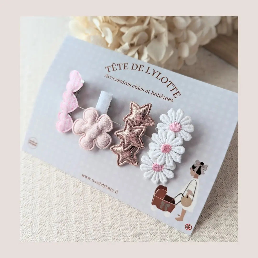 Set de barrettes accessoire cheveux enfant - By Hélène
