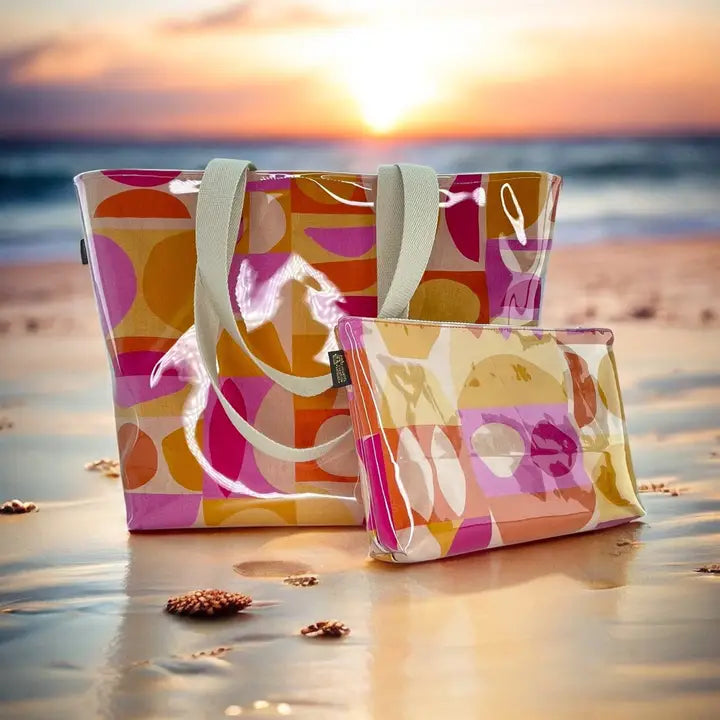 Détail anses pochette de plage - By Hélène